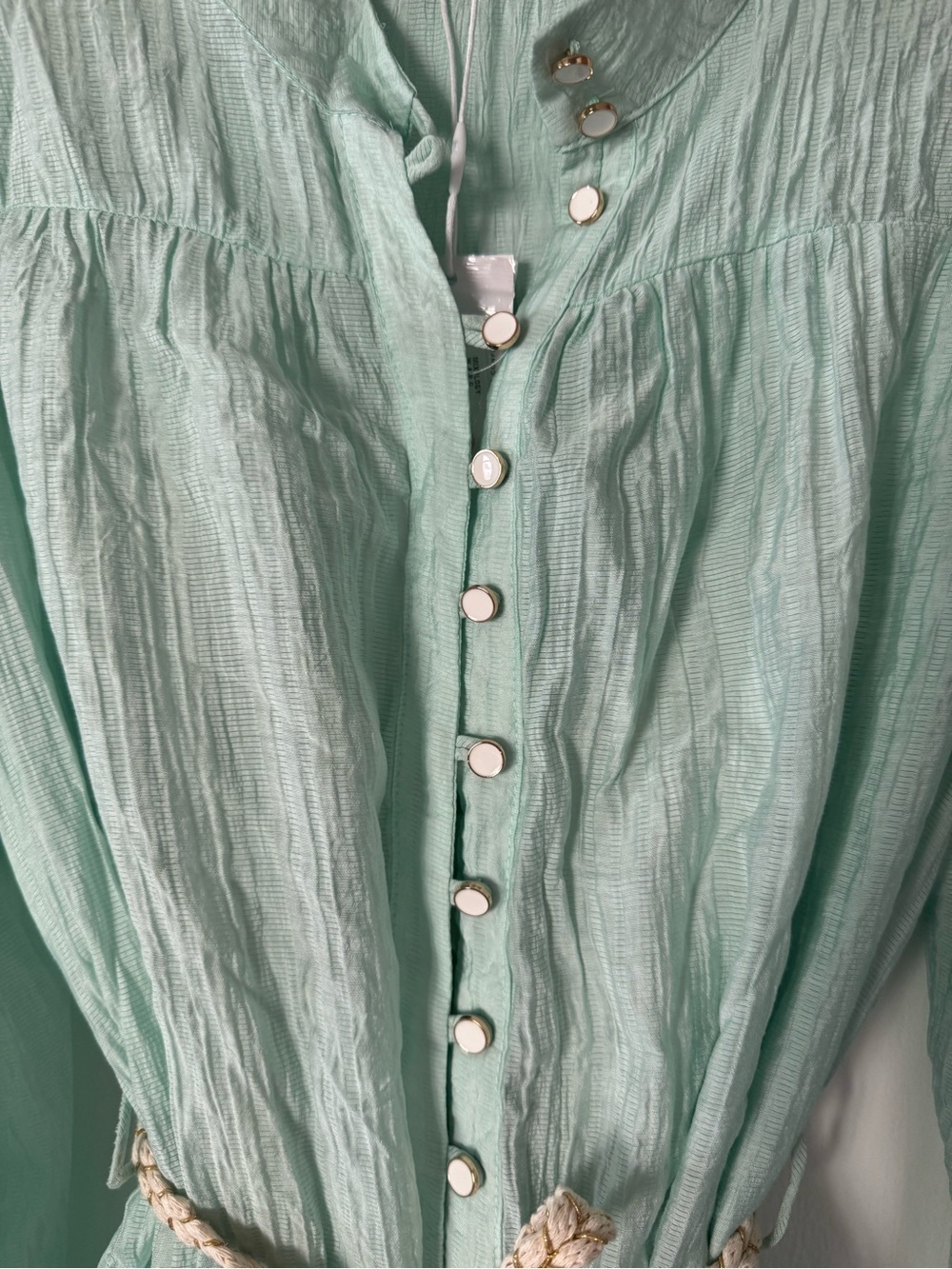 Mixology Stacey Dress Mint Green Braided Belt Satin slip We’re all pretty girls - Picture 4 of 14